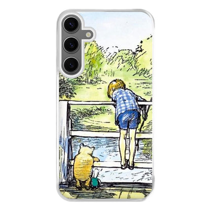 Winnie & Christopher Robin Phone Case for Galaxy S24FE