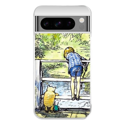 Winnie & Christopher Robin Phone Case for Google Pixel 8 Pro