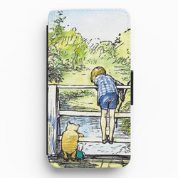 Winnie & Christopher Robin Flip / Wallet Phone Case