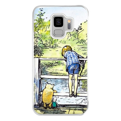 Winnie & Christopher Robin Phone Case for Galaxy S9 Plus