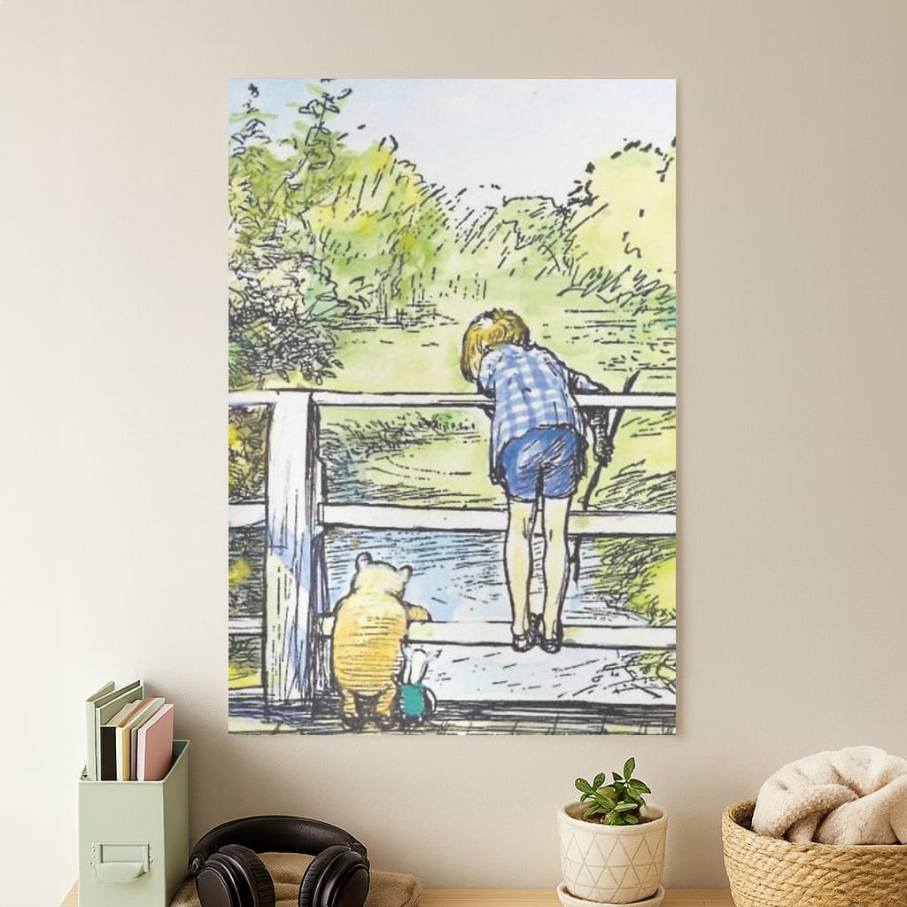 Winnie & Christopher Robin Poster