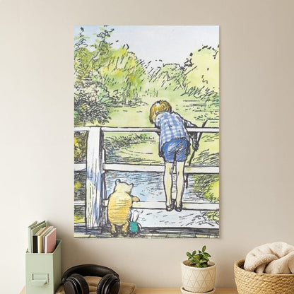 Winnie & Christopher Robin Poster