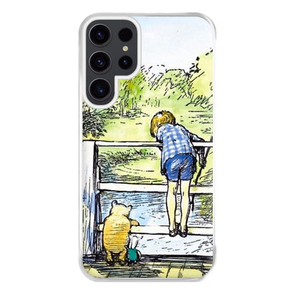 Winnie & Christopher Robin Phone Case for Galaxy S23 Ultra