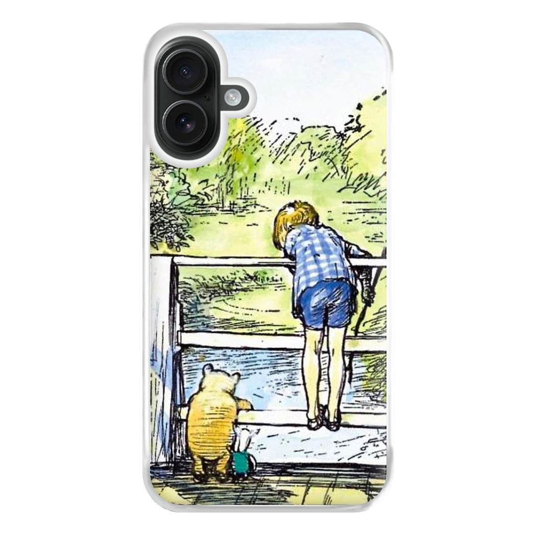 Winnie & Christopher Robin Phone Case for iPhone 16 Plus