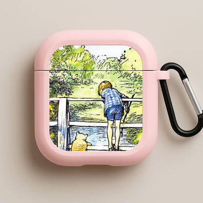 Winnie & Christopher Robin Pink AirPods Case