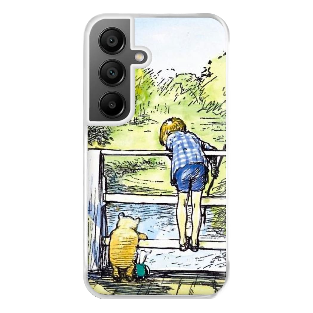 Winnie & Christopher Robin Phone Case for Galaxy A55