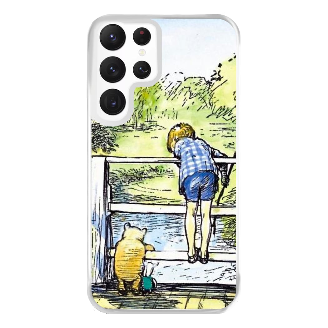 Winnie & Christopher Robin Phone Case for Galaxy S22 Ultra