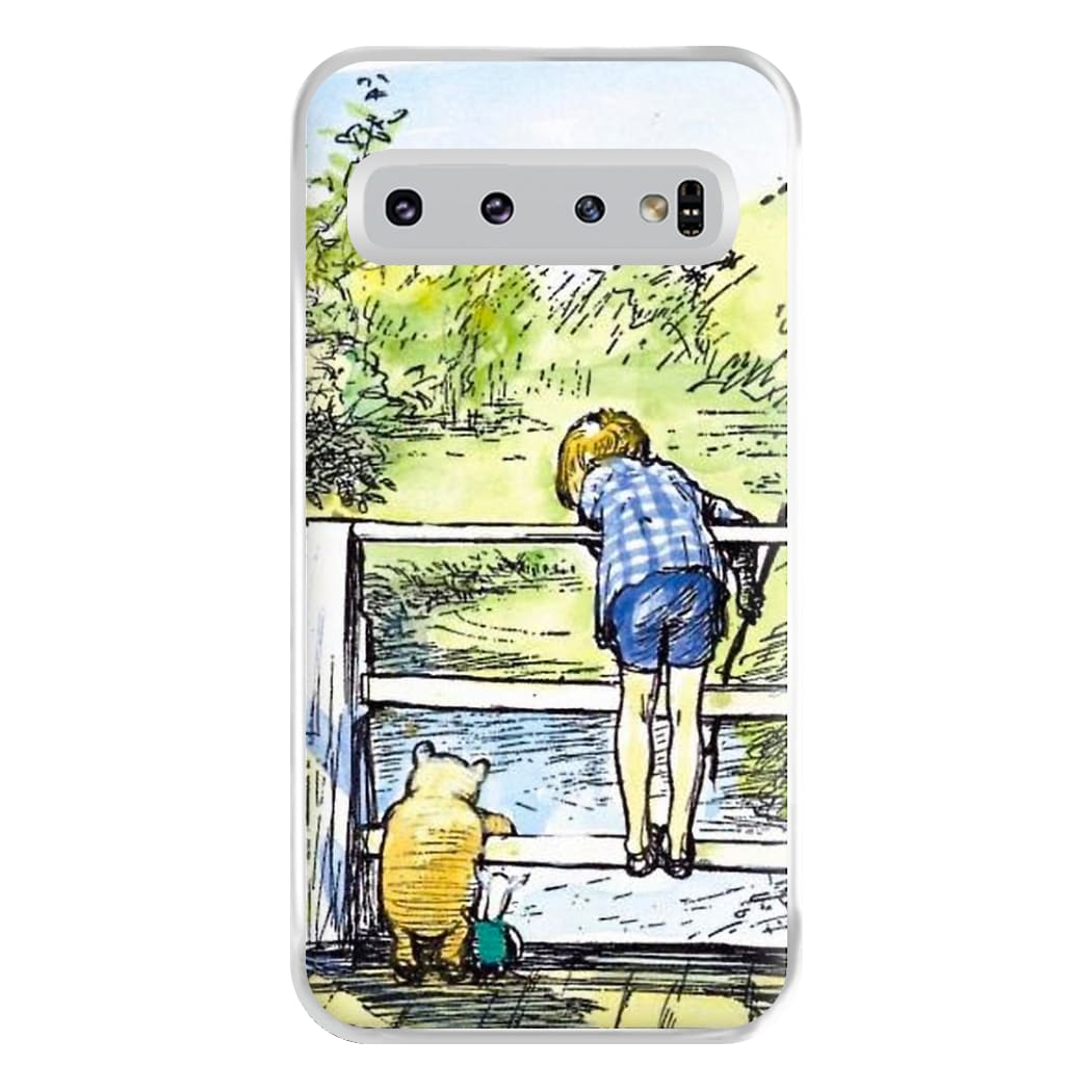 Winnie & Christopher Robin Phone Case for Galaxy S10 Plus