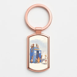 Doctor Pooh - Winnie Rose Gold Keyring