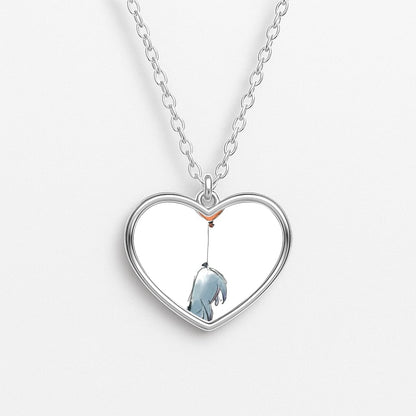 Donkey And His Balloon Heart Necklace