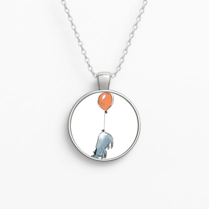 Donkey And His Balloon Circle Necklace