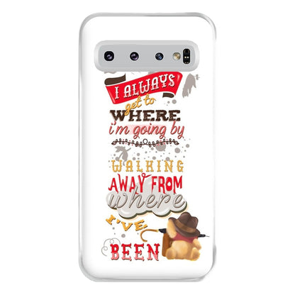 I Always Get Where I'm Going - Winnie Quote Phone Case for Galaxy S10 Plus