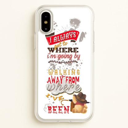 I Always Get Where I'm Going - Winnie Quote  - Disney Phone Case for iPhone X / XS
