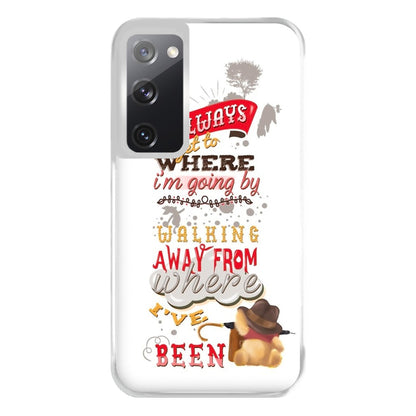 I Always Get Where I'm Going - Winnie Quote Phone Case for Galaxy S20FE