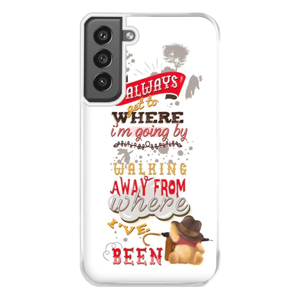 I Always Get Where I'm Going - Winnie Quote Phone Case for Galaxy S21FE