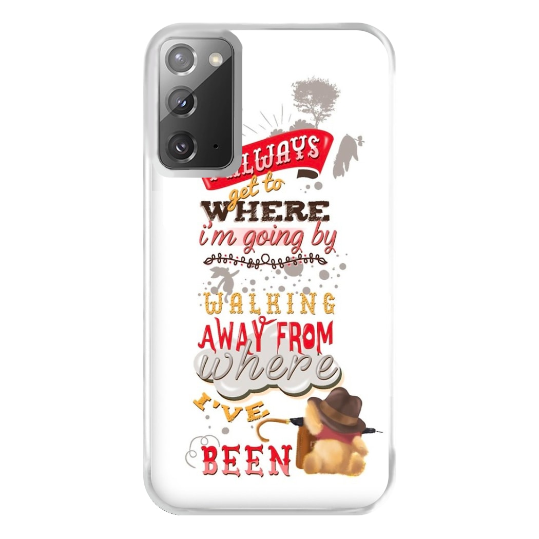 I Always Get Where I'm Going - Winnie Quote Phone Case for Galaxy Note 20 Ultra