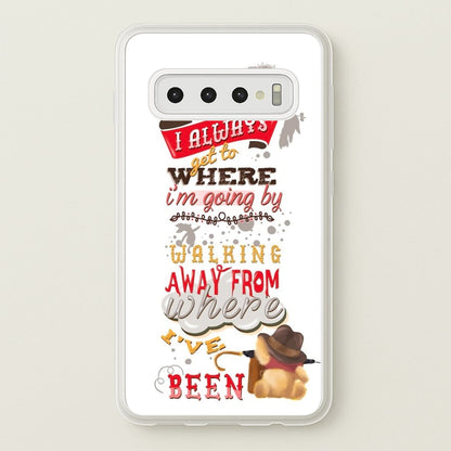 I Always Get Where I'm Going - Winnie Quote  - Disney Phone Case for Galaxy S10 Plus