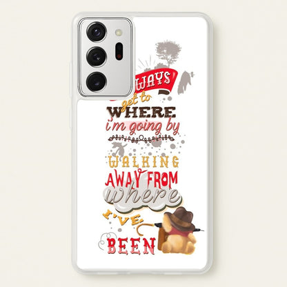 I Always Get Where I'm Going - Winnie Quote  - Disney Phone Case for Galaxy Note 20 Ultra