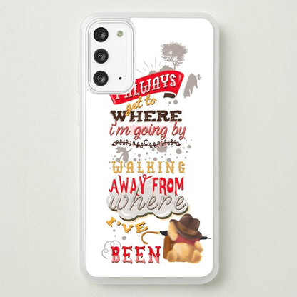 I Always Get Where I'm Going - Winnie Quote  - Disney Phone Case for Galaxy Note 20
