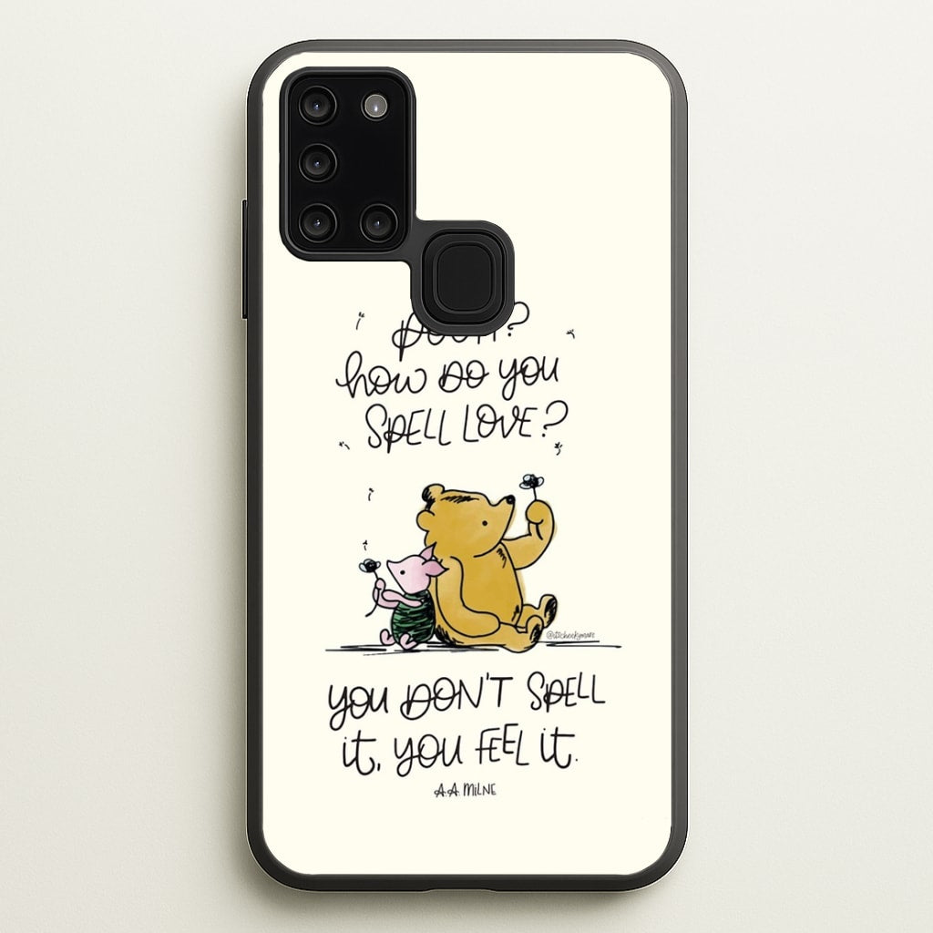 A Tale Of Love - Winnie  - Disney Phone Case for Galaxy A21s