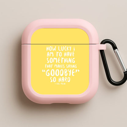 How Lucky I Am - Winnie Pink AirPods Case