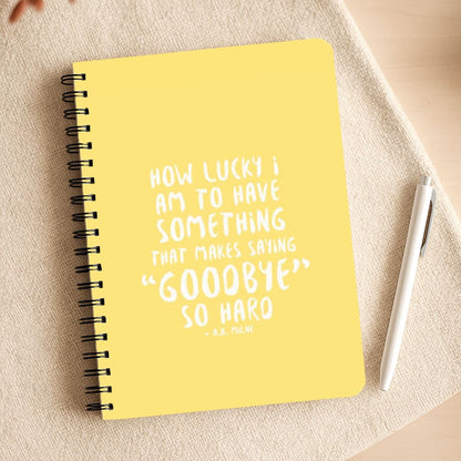 How Lucky I Am - Winnie Notepad