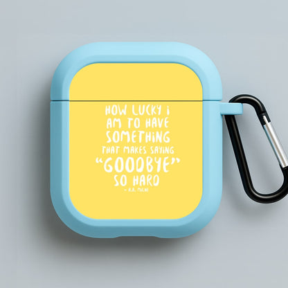 How Lucky I Am - Winnie Blue AirPods Case