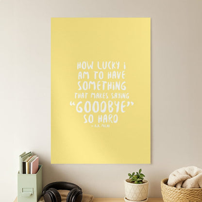 How Lucky I Am - Winnie Poster