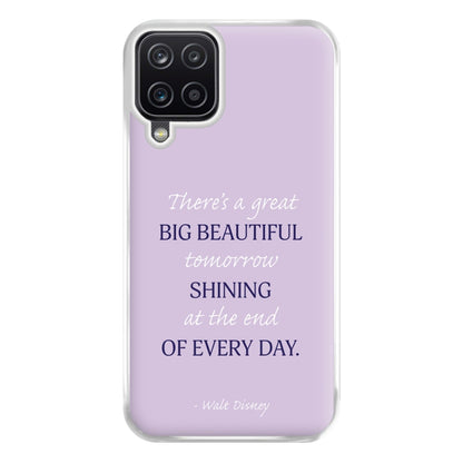 Great Big Beautiful Tomorrow Phone Case for Galaxy A12