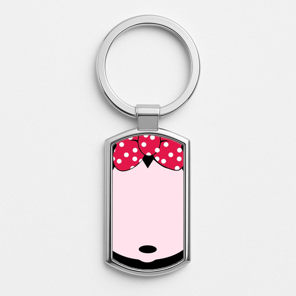 Minnie Silver Keyring