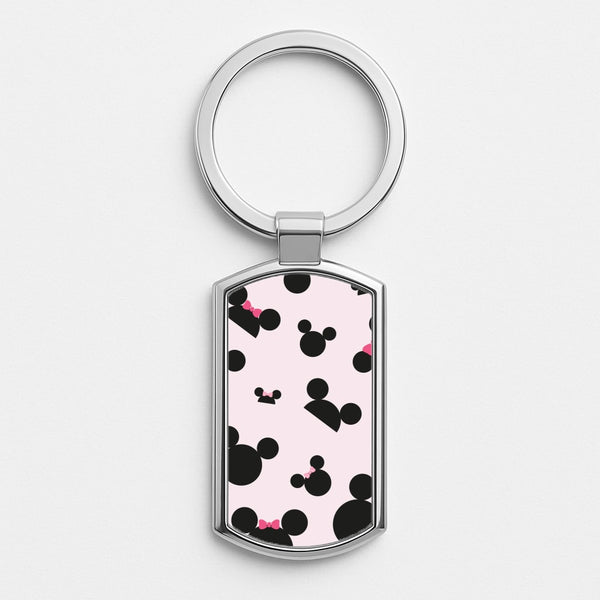 Mice Hats Silver Keyring