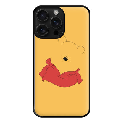 Faceless Yellow Bear Phone Case for iPhone 16 Pro Max