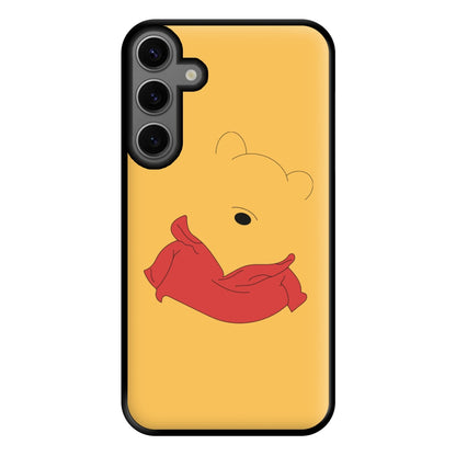 Faceless Yellow Bear Phone Case for Galaxy S23FE