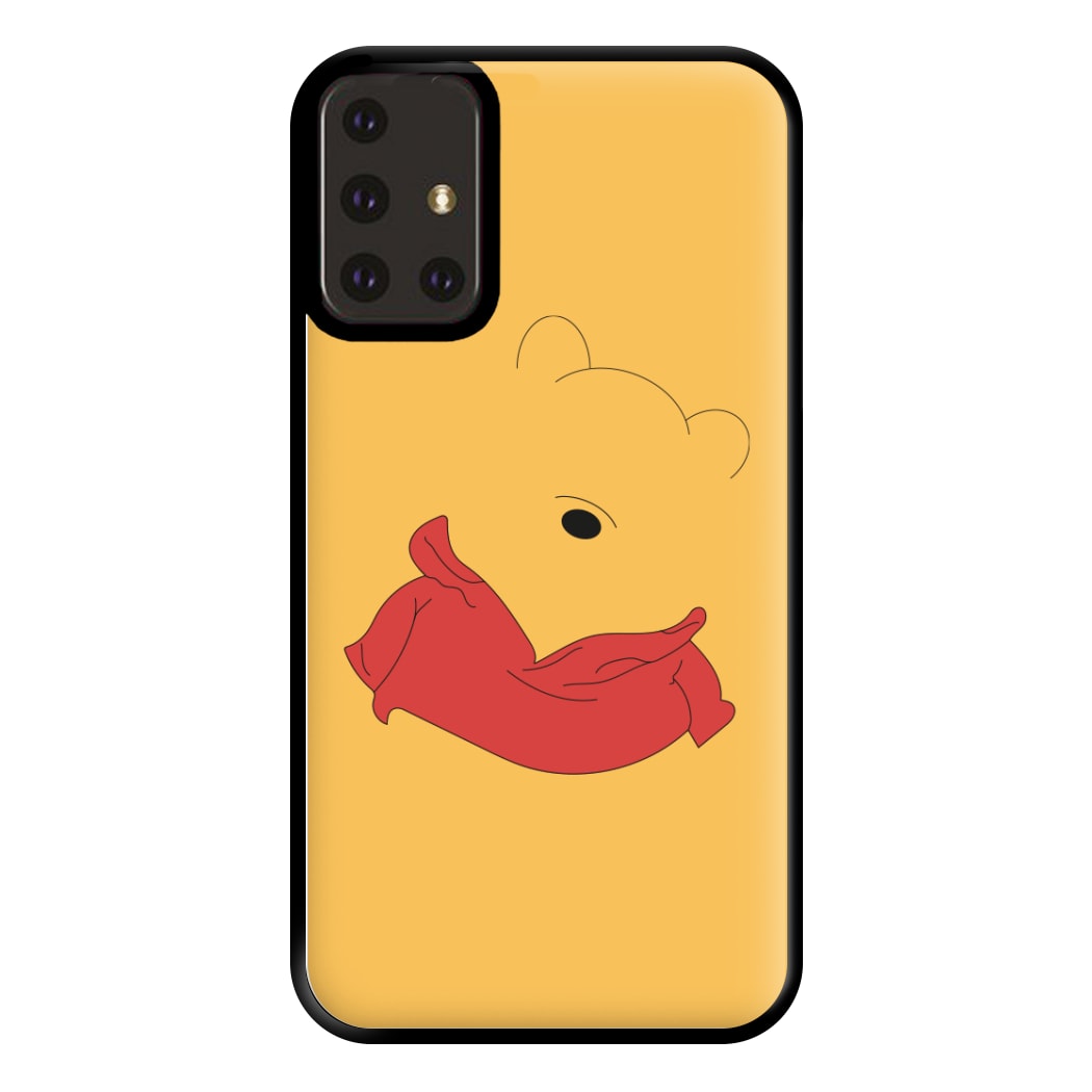 Faceless Yellow Bear Phone Case for Galaxy A71