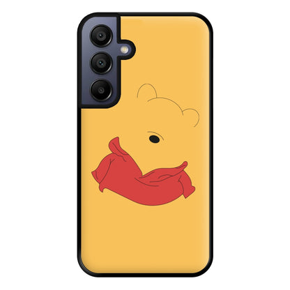 Faceless Yellow Bear Phone Case for Galaxy A15