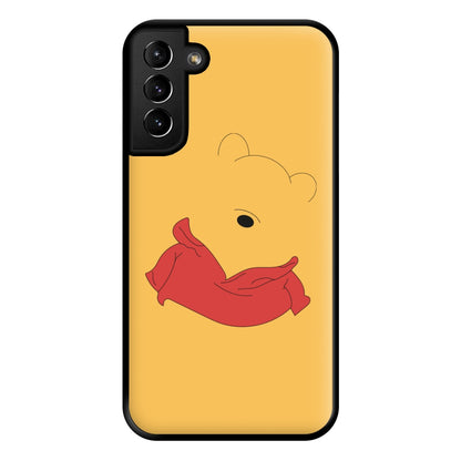 Faceless Yellow Bear Phone Case for Galaxy S21 Plus