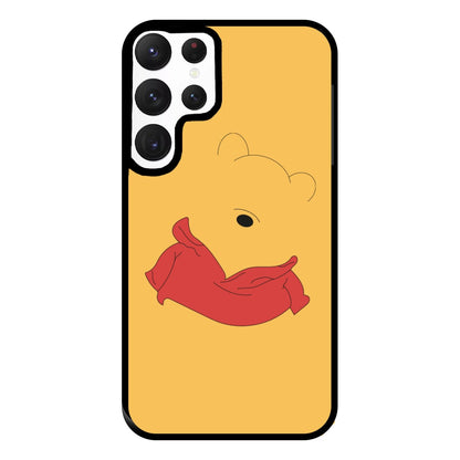 Faceless Yellow Bear Phone Case for Galaxy S22 Ultra