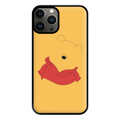 Faceless Yellow Bear Phone Case for iPhone 13 Pro Max