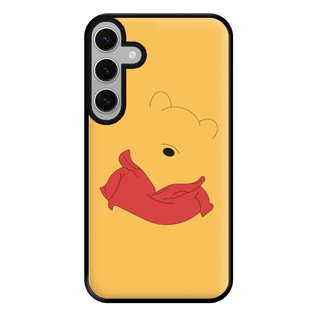 Faceless Yellow Bear Phone Case for Galaxy S24FE