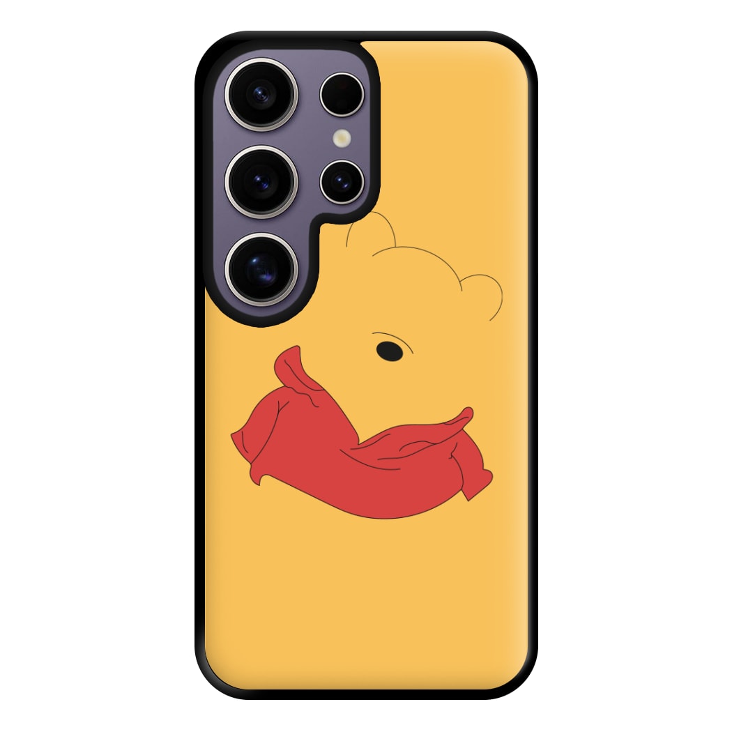 Faceless Yellow Bear Phone Case for Galaxy S25 Ultra