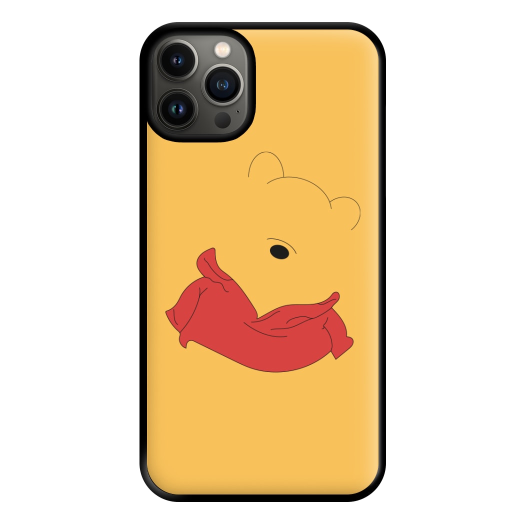 Faceless Yellow Bear Phone Case for iPhone 13