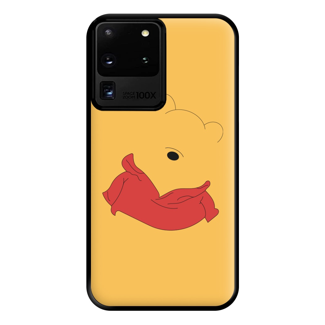 Faceless Yellow Bear Phone Case for Galaxy S20 Ultra