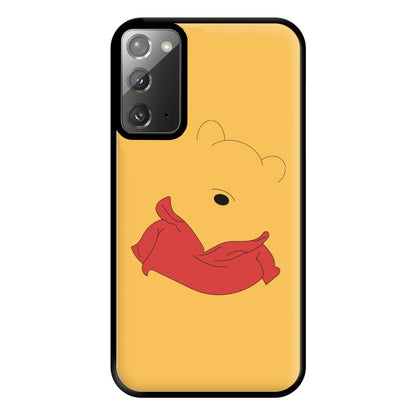 Faceless Yellow Bear Phone Case for Galaxy Note 20 Ultra