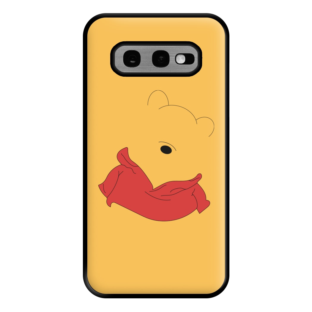 Faceless Yellow Bear Phone Case for Galaxy S10e