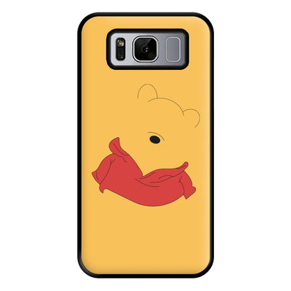 Faceless Yellow Bear Phone Case for Galaxy S8 Plus