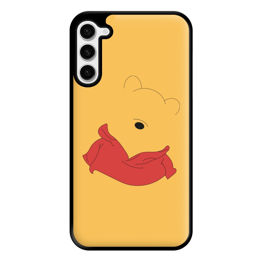 Faceless Yellow Bear Phone Case for Galaxy S23 Plus