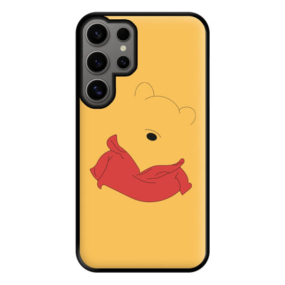 Faceless Yellow Bear Phone Case for Galaxy S24 Ultra