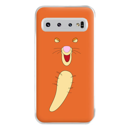 Faceless Bouncing Tiger Phone Case for Galaxy S10 Plus