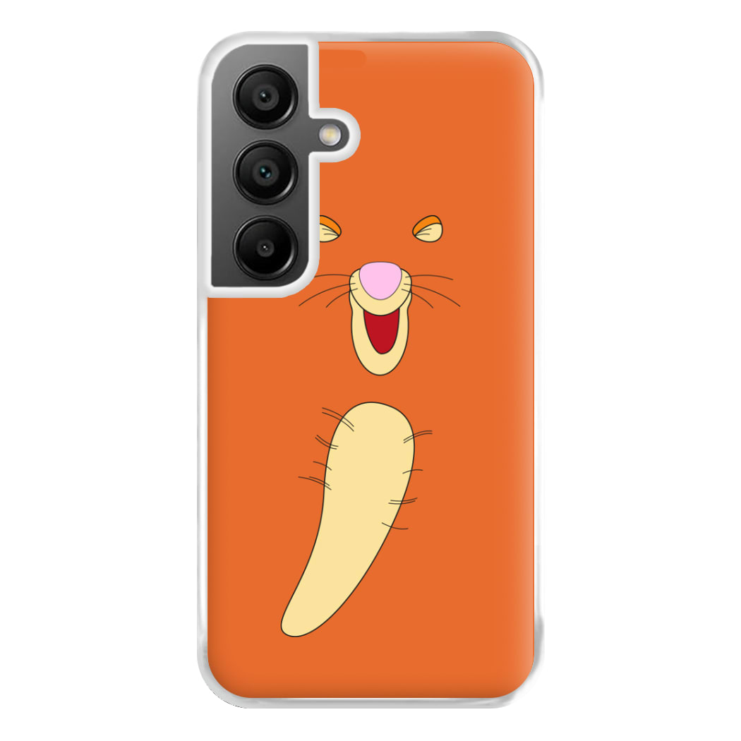 Faceless Bouncing Tiger Phone Case for Galaxy A55