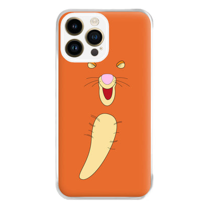 Faceless Bouncing Tiger Phone Case for iPhone 14 Pro Max